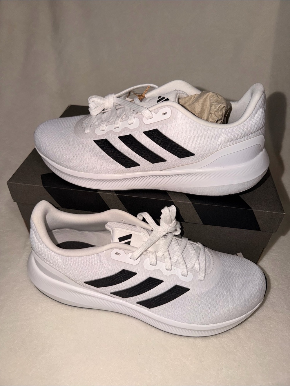 Adidas Runfalcon 3.0 Cloudfoam White Black Men’s 11.5 NWT